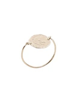 Clearance Ines de la Fressange Paris Pink gold-plated Lutece dove ring