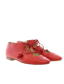 Cheap Ines de la Fressange Paris Red open Richelieu