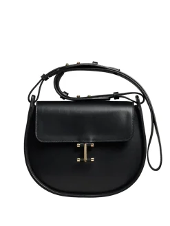 Flash Sale Ines de la Fressange Paris Senda black leather bag