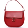 Online Ines de la Fressange Paris Senda red leather bag
