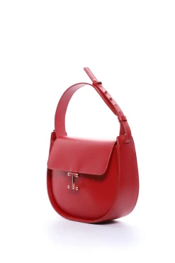 Online Ines de la Fressange Paris Senda red leather bag