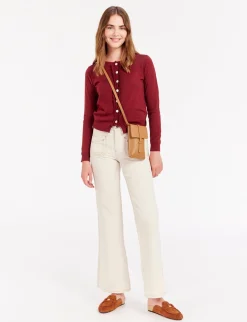 Cheap Ines de la Fressange Paris Smartphone bag Léonore camel