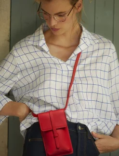 Flash Sale Ines de la Fressange Paris Smartphone bag Léonore red