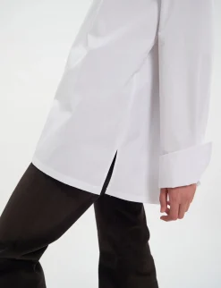 Fashion Ines de la Fressange Paris White Nova cotton shirt